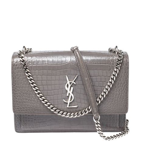 ysl grey blogger bag|ysl grey small handbag.